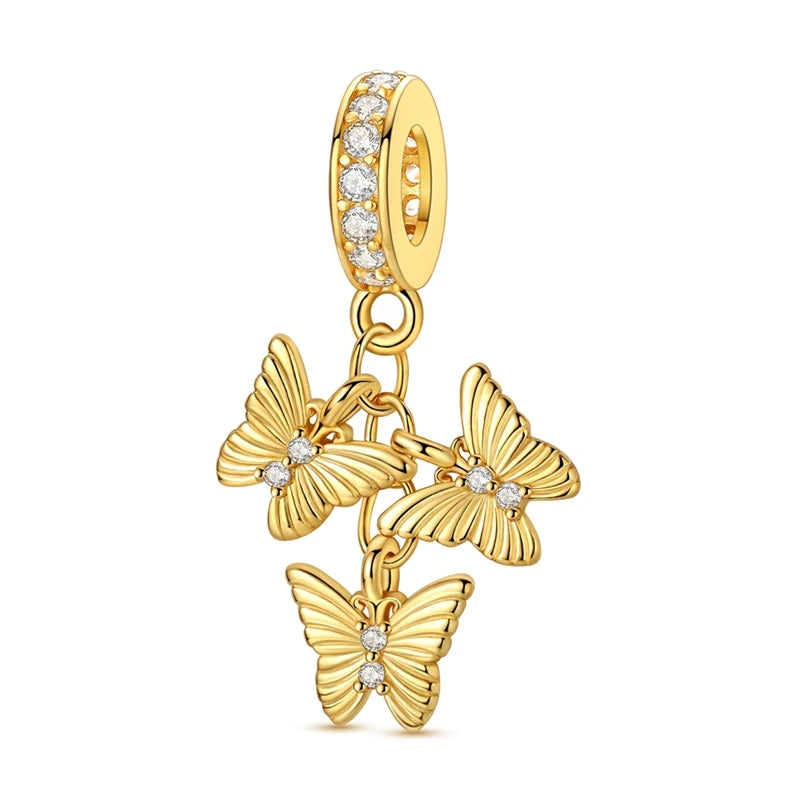 Charm Golden Butterfly ᵘⁿⁱᵛᵉʳˢᵃˡ ᶜᵒᵐᵖᵃᵗⁱᵇⁱˡⁱᵗʸ
